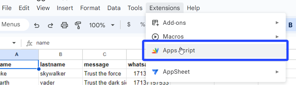 Automatically send WhatsApp Messages for new rows in a Google Sheet