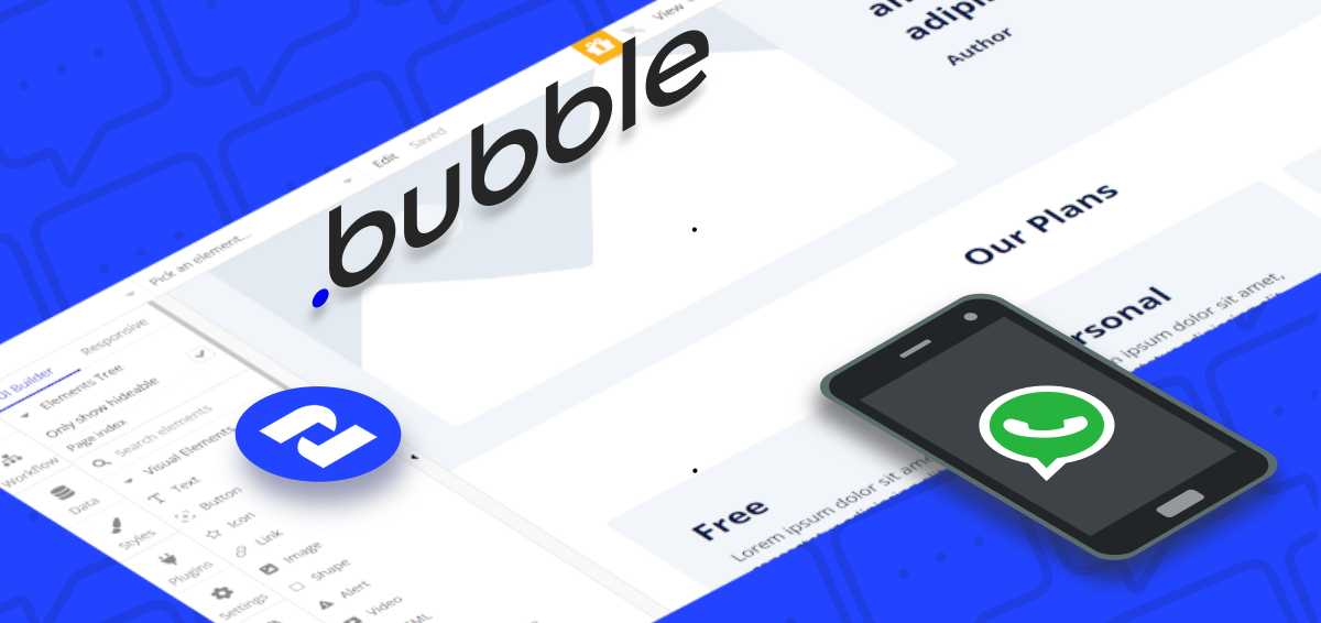 Integra Bubble.io con WhatsApp usando el plugin de 2Chat