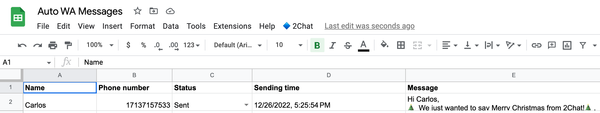 How to send WhatsApp messages from Google Sheets