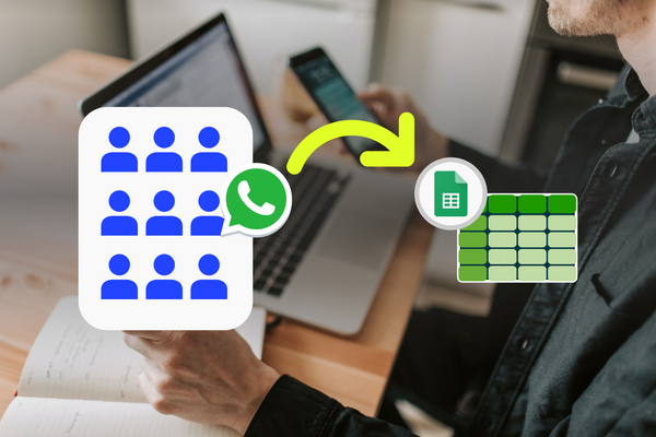 Cómo exportar un grupo de WhatsApp y sus participantes a Google Sheets