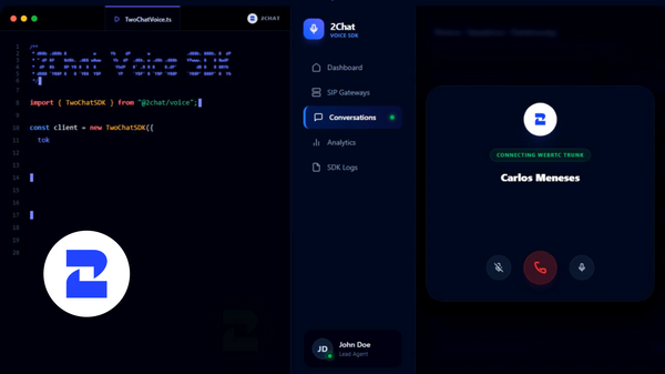 2Chat Voice SDK: Cómo Agregar Llamadas de Voz a tu App Web Sin Ser Experto en Telecomunicaciones
